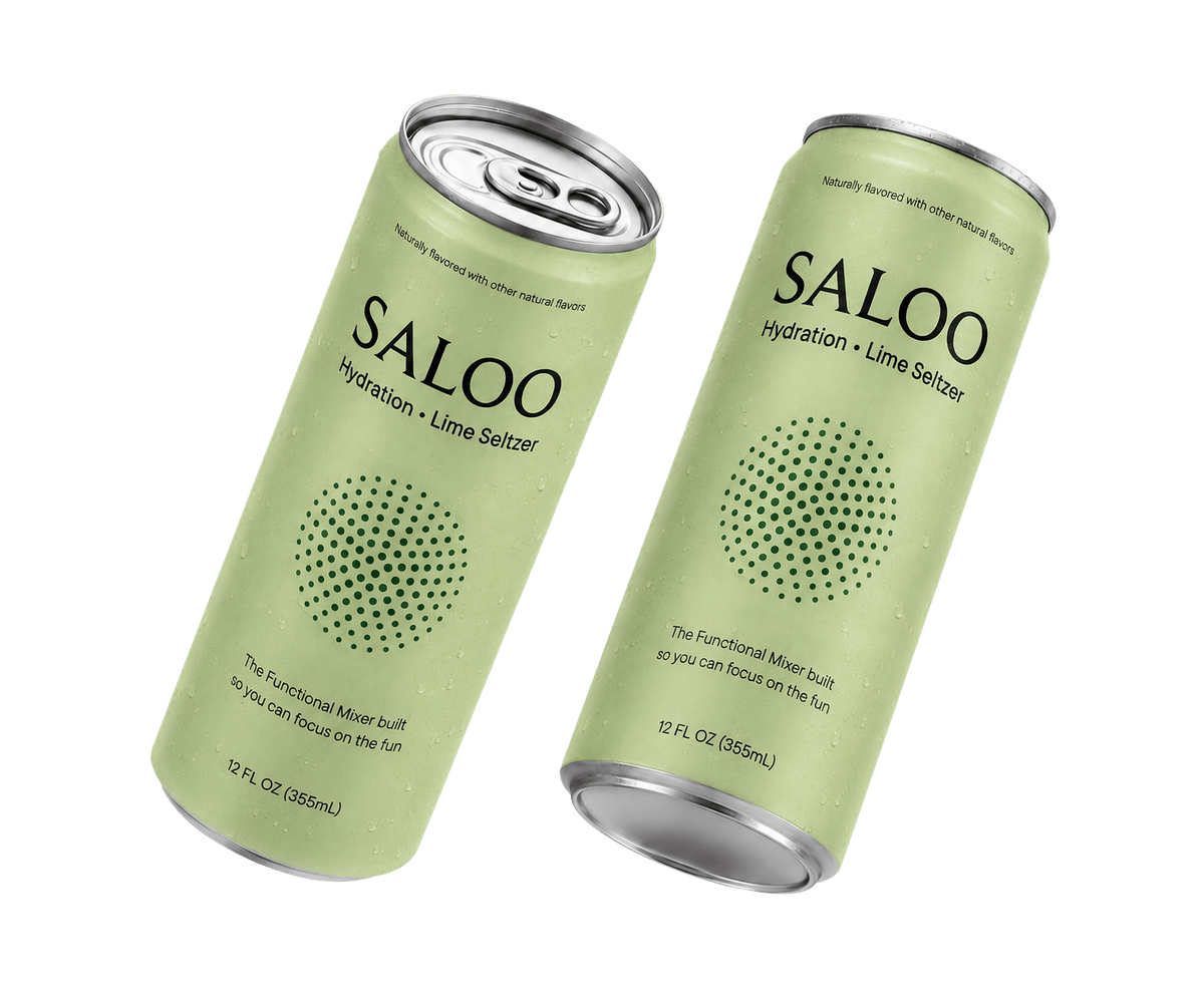 SALOO Hydration Lime Seltzer Functional Mixer - homepage hero image